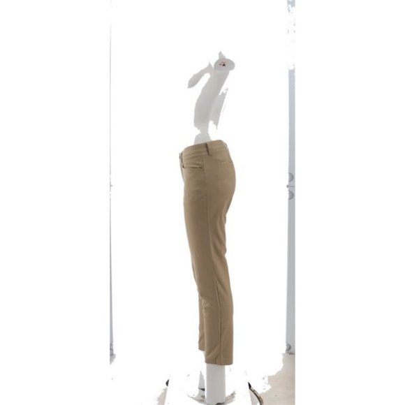 NWT LANDS' END JUNIOR'S STRETCH PENCIL PANTS KHAKI 1 & 7 - Picture 3 of 9